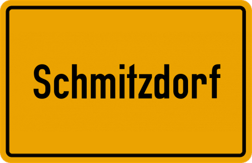 Ortsschild Schmitzdorf