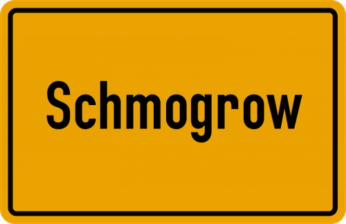 Ortsschild Schmogrow