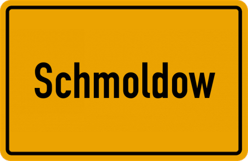 Ortsschild Schmoldow