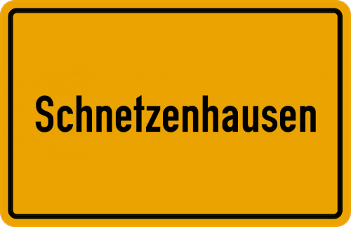 Ortsschild Schnetzenhausen