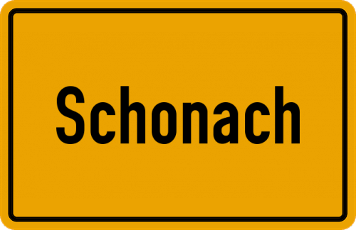 Ortsschild Schonach