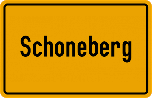 Ortsschild Schoneberg