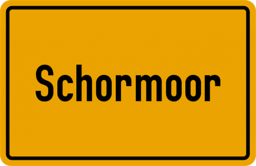 Ortsschild Schormoor