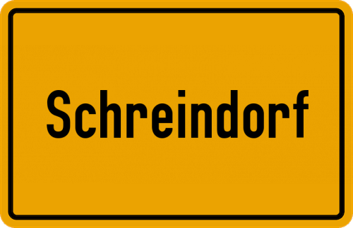 Ortsschild Schreindorf
