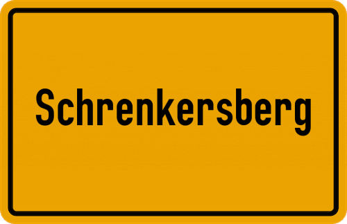 Ortsschild Schrenkersberg