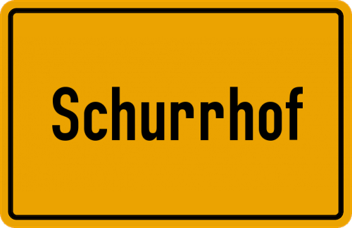 Ortsschild Schurrhof