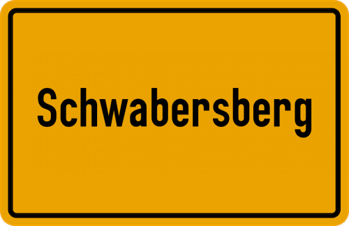 Ortsschild Schwabersberg