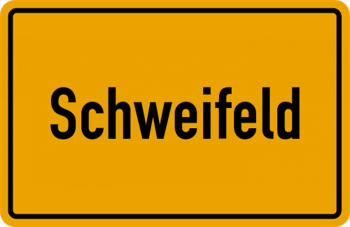 Ortsschild Schweifeld