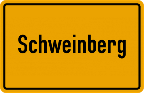 Ortsschild Schweinberg