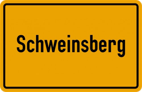 Ortsschild Schweinsberg