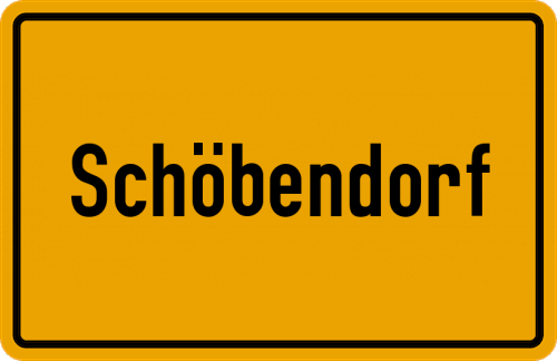 Ortsschild Schöbendorf