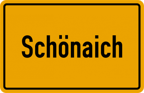 Ortsschild Schönaich