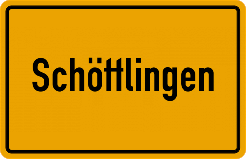 Ortsschild Schöttlingen, Kreis Schaumb-Lippe