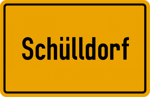 Ortsschild Schülldorf