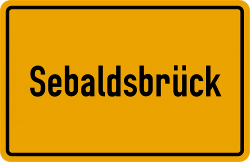 Ortsschild Sebaldsbrück