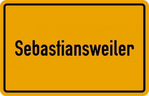 Ortsschild Sebastiansweiler