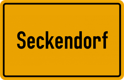 Ortsschild Seckendorf