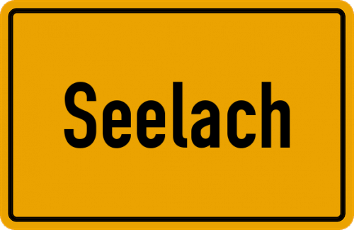Ortsschild Seelach