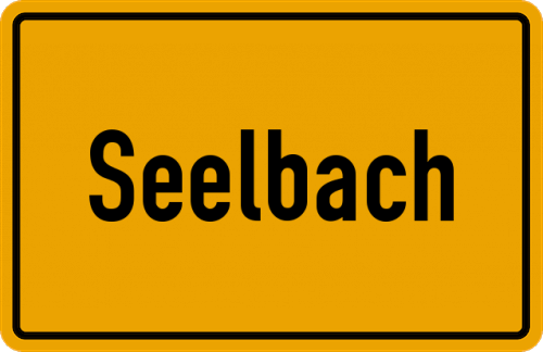 Ortsschild Seelbach, Westfalen