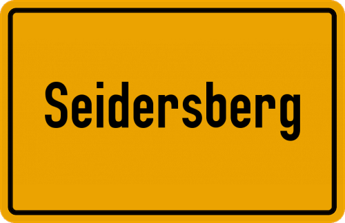 Ortsschild Seidersberg