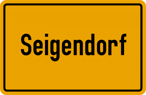 Ortsschild Seigendorf