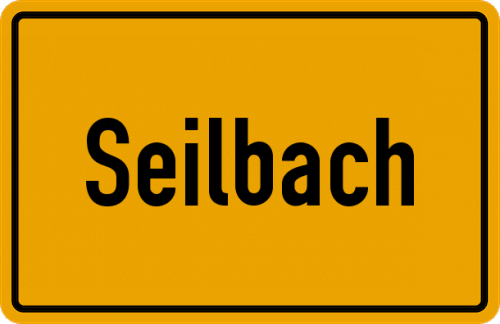 Ortsschild Seilbach