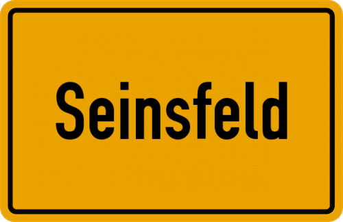Ortsschild Seinsfeld
