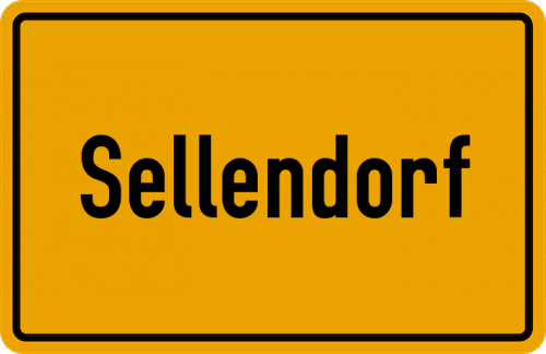 Ortsschild Sellendorf