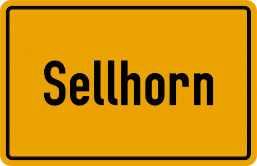 Ortsschild Sellhorn
