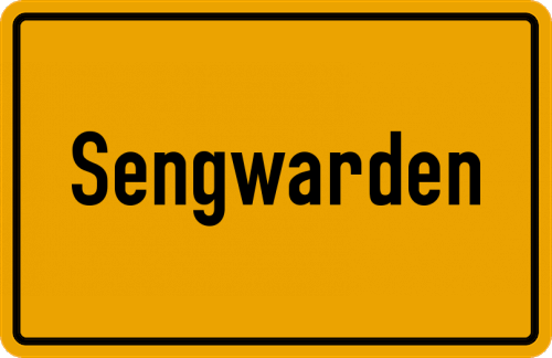 Ortsschild Sengwarden