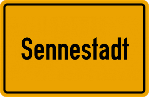Ortsschild Sennestadt