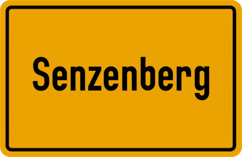 Ortsschild Senzenberg