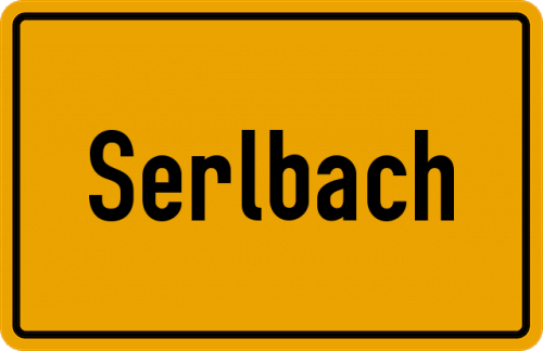 Ortsschild Serlbach, Oberfranken