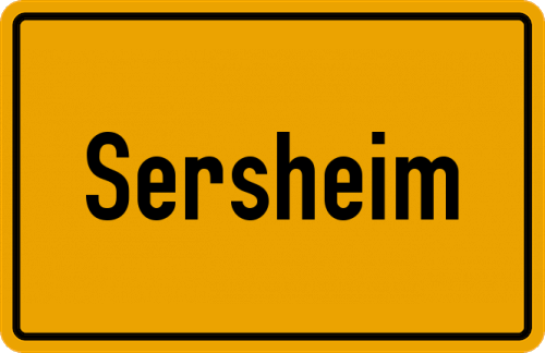 Ortsschild Sersheim