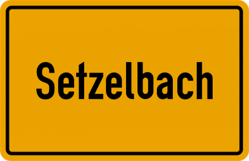 Ortsschild Setzelbach