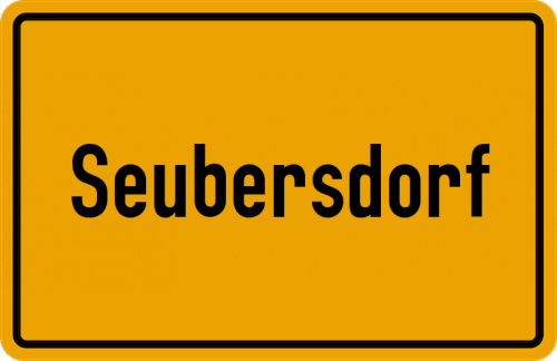 Ortsschild Seubersdorf