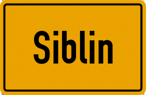 Ortsschild Siblin