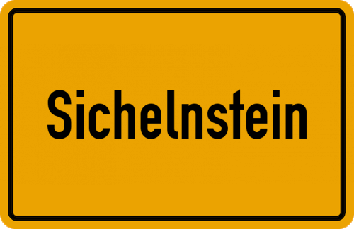Ortsschild Sichelnstein