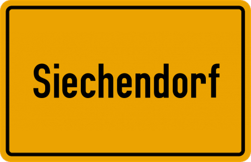 Ortsschild Siechendorf
