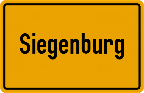 Ortsschild Siegenburg