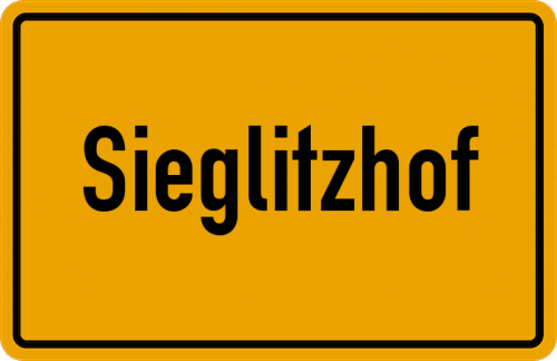 Ortsschild Sieglitzhof