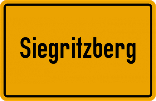 Ortsschild Siegritzberg