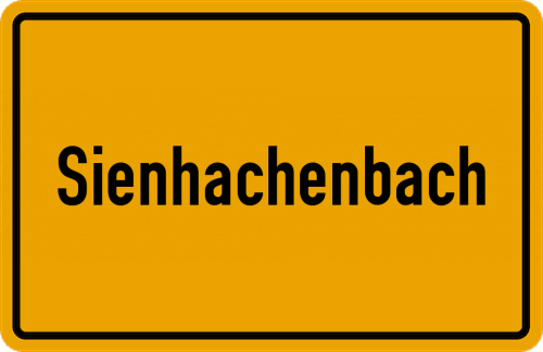 Ortsschild Sienhachenbach