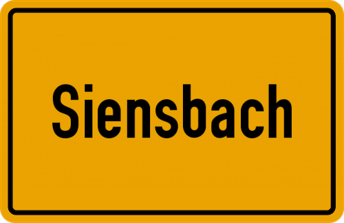 Ortsschild Siensbach