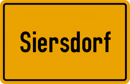 Ortsschild Siersdorf