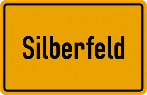 Ortsschild Silberfeld