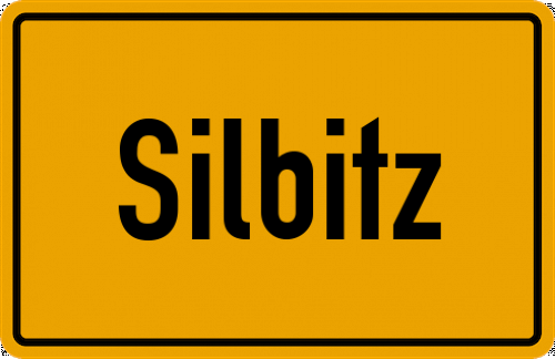 Ortsschild Silbitz