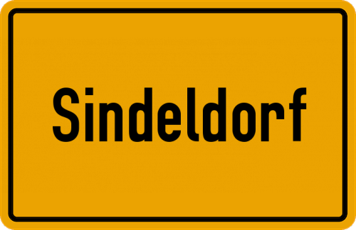 Ortsschild Sindeldorf