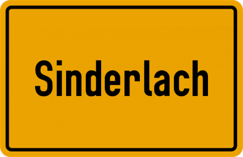 Ortsschild Sinderlach