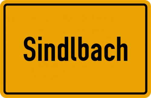 Ortsschild Sindlbach